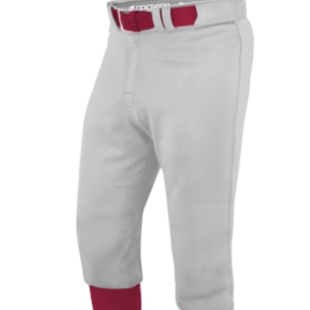 *new* Maxim baseball  knickers - size 30 (2 pairs - gray and white)